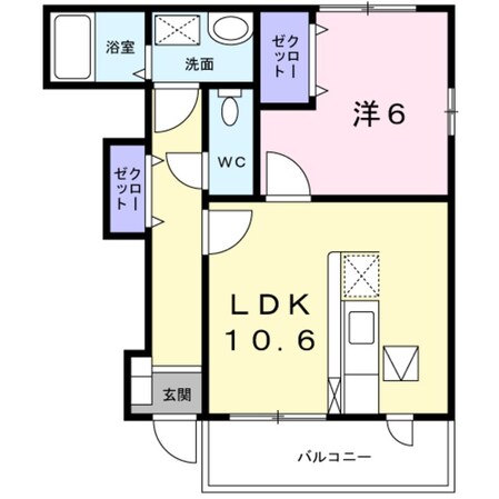 サンブレスの物件間取画像